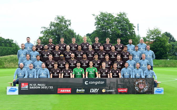Fußball, 2. BL, FC St. Pauli Porträttermin 2021 2022