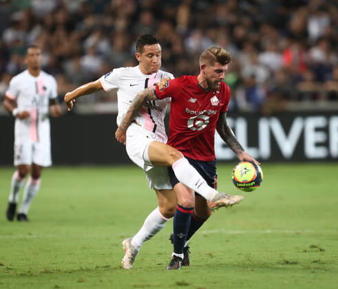 French Super Cup 2021 (Trophee Des Champions) - PSG Vs Lille Ander Herrera during the French Champions Trophy (Trophee des Champions) final football match between Paris Saint-Germain (PSG) and Lille (LOSC) at the Bloomfield Stadium in Tel Aviv, Israel, on August 1, 2021. Tel Aviv Israel jebarah-notitle210801_npygG Copyright: xRaddadxJebarahx
