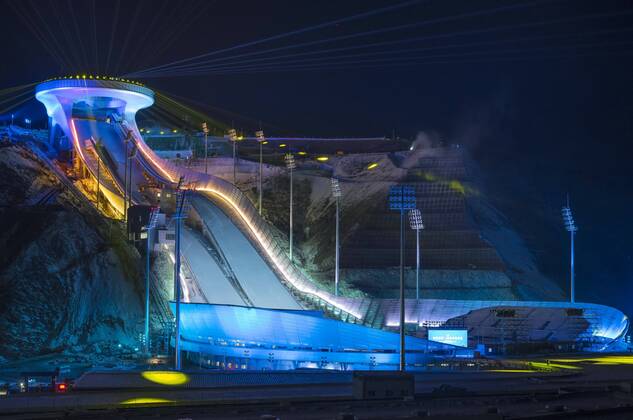 BEIJING 2022, Skispringen, Nordische Kombination, Sportstätte Zhangjiakou Zone National Ski Jumping Centre