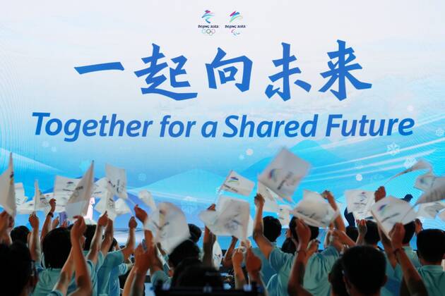 Peking 2022, Offizielle Präsentation des Mottos für die Olympischen Winterspiele 2022 in Peking