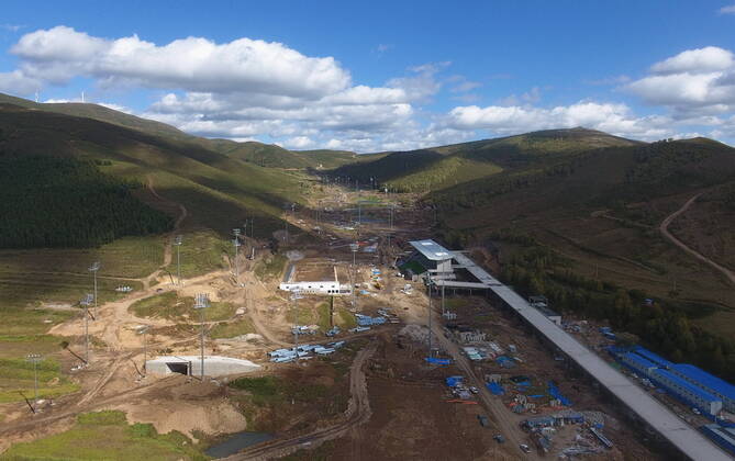 BEIJING 2022, Skilanglauf, Nordische Kombination, Biathlon, Sportstätte Zhangjiakou Zone National Biathlon Centre