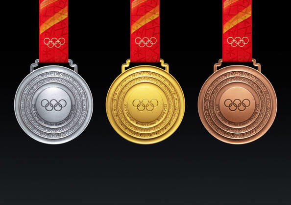 Peking 2022, Präsentation der Medaillen für die Olympischen Winterspiele