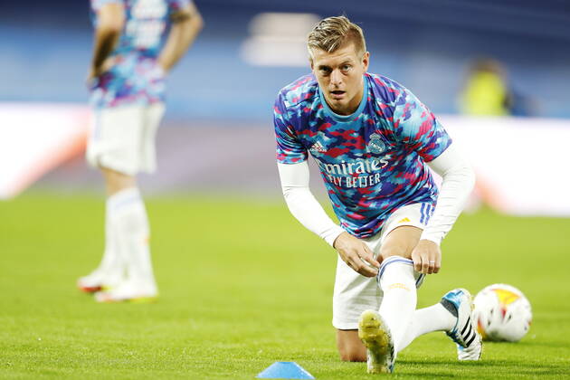 Toni Kroos (Real), OCTOBER 27, 2021 - Football Soccer : Spanish La Liga Santander match between Real Madrid CF 0-0 CA Osasuna at the Estadio Santiago Bernabeu in Madrid, Spain. Noxthirdxpartyxsales  (173068996)