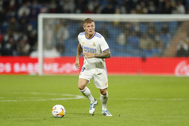 Toni Kroos (Real), OCTOBER 27, 2021 - Football Soccer : Spanish La Liga Santander match between Real Madrid CF 0-0 CA Osasuna at the Estadio Santiago Bernabeu in Madrid, Spain. Noxthirdxpartyxsales  (173069001)