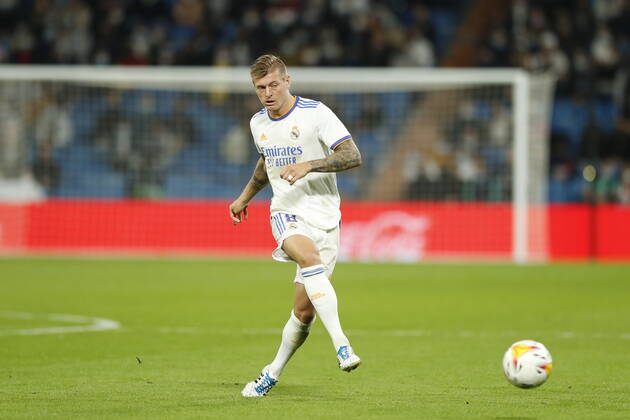 Toni Kroos (Real), OCTOBER 27, 2021 - Football Soccer : Spanish La Liga Santander match between Real Madrid CF 0-0 CA Osasuna at the Estadio Santiago Bernabeu in Madrid, Spain. Noxthirdxpartyxsales  (173069002)