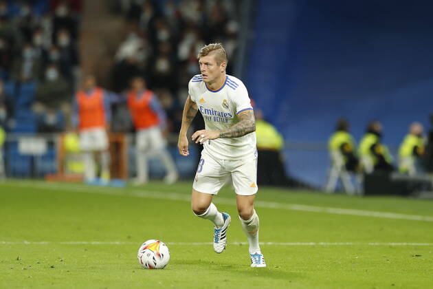 Toni Kroos (Real), OCTOBER 27, 2021 - Football Soccer : Spanish La Liga Santander match between Real Madrid CF 0-0 CA Osasuna at the Estadio Santiago Bernabeu in Madrid, Spain. Noxthirdxpartyxsales  (173069003)