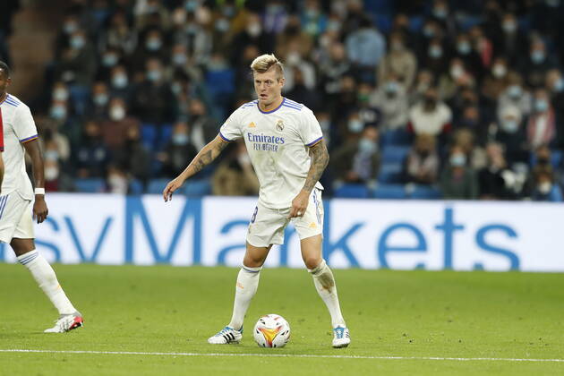 Toni Kroos (Real), OCTOBER 27, 2021 - Football Soccer : Spanish La Liga Santander match between Real Madrid CF 0-0 CA Osasuna at the Estadio Santiago Bernabeu in Madrid, Spain. Noxthirdxpartyxsales  (173069008)