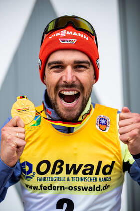 30 10 2021, GER,Award Ceremony German Championships Nordic Combined Men 2021 RYDZEK Johannes SC Oberstdorf ZST