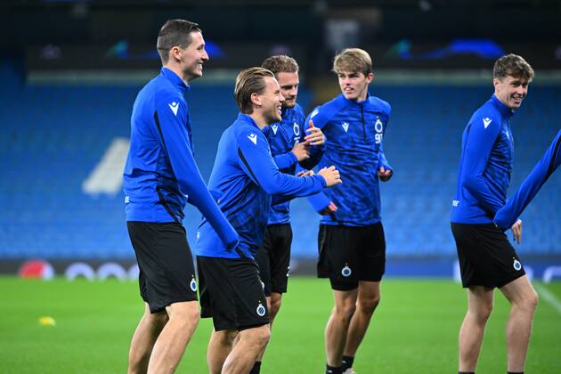 MANCHESTER, UNITED KINGDOM - NOVEMBER 02 : Ruud Vormer midfielder of Club Brugge pictured during a training session prior to the UEFA Champions League Group stage A match between Manchester City FC and Club Brugge on November 2, 2021 in Manchester, United Kingdom, 2 11 2021 ( Manchester City v Club Brugge - UEFA Champions League Media Activities 2 11 2021 PhotoNews Panoramic