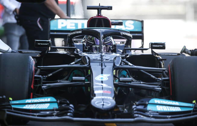 44 Lewis Hamilton GBR, Mercedes AMG Petronas F1 Team , F1 Grand Prix of Mexico at Autodromo Hermanos Rodriguez on November 6, 2021 in Mexico City, Mexico Photo by HOCH ZWEI Mexico City Mexico