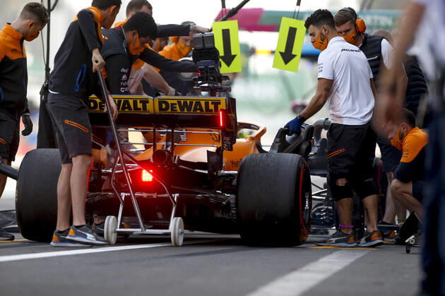 3 Daniel Ricciardo AUS, McLaren F1 Team , F1 Grand Prix of Mexico at Autodromo Hermanos Rodriguez on November 6, 2021 in Mexico City, Mexico Photo by HOCH ZWEI Mexico City Mexico