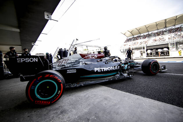 77 Valtteri Bottas FIN, Mercedes AMG Petronas F1 Team , F1 Grand Prix of Mexico at Autodromo Hermanos Rodriguez on November 6, 2021 in Mexico City, Mexico Photo by HOCH ZWEI Mexico City Mexico