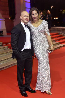 Fabian Hambüchen with girlfriend Viktoria Feldbusch at the 39 German Sports Press Ball 2021 at the Alte Oper Frankfurt, 06 11 2021 Foto:xN.xKubelkax xFuturexImage