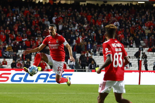 SL Benfica V Pacos Ferreira FC - Taca De Portugal SL Benfica™s defender Andre Almeida in action during the match for Taca de Portugal between SL Benfica and Pacos de Ferreira, at Estadio da Luz, Lisboa, Portugal, 19, November, 2021 Lisbon Portugal  Copyright: xJoaoxRicox rico-slbenfic211119_npa5G