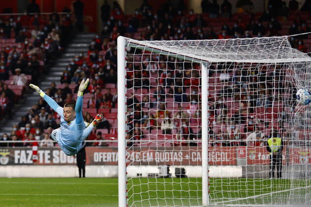 SL Benfica V Pacos Ferreira FC - Taca De Portugal Igor Vekic suffers the first goal during the match for Taca de Portugal between SL Benfica and Pacos de Ferreira, at Estadio da Luz, Lisboa, Portugal, 19, November, 2021 Lisbon Portugal  Copyright: xJoaoxRicox rico-slbenfic211119_nphL2