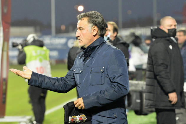 Christophe Galtier (entraineur nice) FOOTBALL : Clermont Foot 63 vs OGC Nice - Ligue 1 Uber Eats - 21 11 2021 FredericChambert Panoramic
