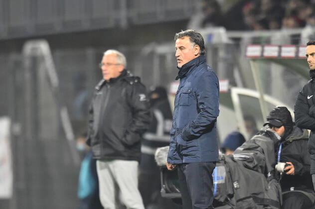 Christophe Galtier (entraineur nice) FOOTBALL : Clermont Foot 63 vs OGC Nice - Ligue 1 Uber Eats - 21 11 2021 FredericChambert Panoramic
