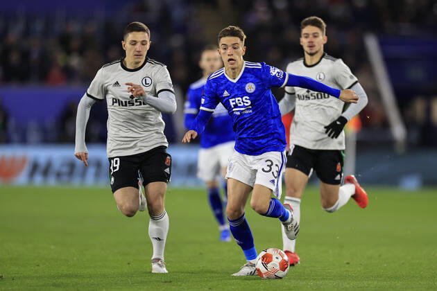 UEFA Europa League Leicester City vs Legia Warsaw Luke Thomas 33 of Leicester City runs into attack Leicester King Power Stadium Leicestershire United Kingdom Copyright: xConorxMolloy NewsxImagesx
