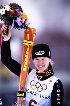 SEIZINGER Katja GER 3rd place Giant Slalom Olympic Winter Games 1998 in Nagano Japan from 07 22 02 1998 on 20 02 1998 in Nagano