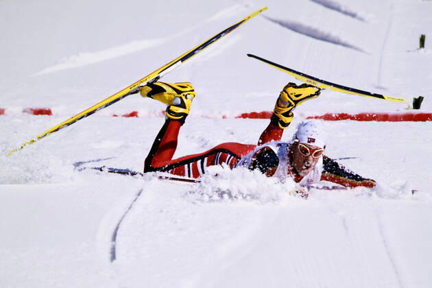 DAEHLIE Bjorn Team Norway at the finish line Olympic Champion 50 km men Olympic Winter Games 1998 in Nagano Japan from 07 22 02 1998 on 22 02 1998 in Nagano