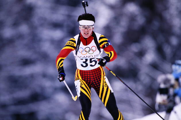 DISL Uschi Team GER Womens Biathlon Sprint 7,5 km 2nd place Olympic Winter Games 1998 in Nagano Japan from 07 22 02 1998 on 15 02 1998 in Nagano