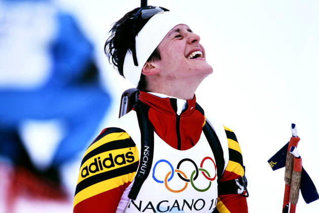 DISL Uschi Team GER Womens Biathlon Sprint 7,5 km 2nd place Olympic Winter Games 1998 in Nagano Japan from 07 22 02 1998 on 15 02 1998 in Nagano