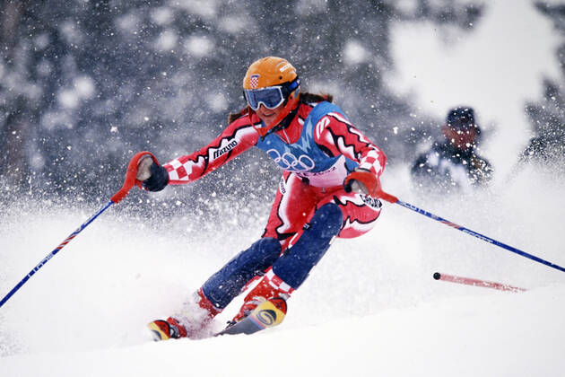 KOSTELIC Janica Team CRO Olympic Champion Womens Slalom Ski Alpine Olympic Winter Games 2002 Salt Lake City USA on 20 02 2002 in Salt Lake City