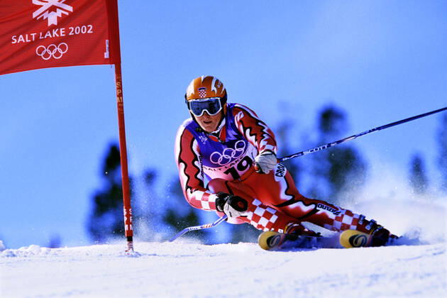 KOSTELIC Janica Team CRO Olympic Champion Womens Giant Slalom Alpine Skiing Olympic Winter Games 2002 Salt Lake City USA on 22 02 2002 in Salt Lake City