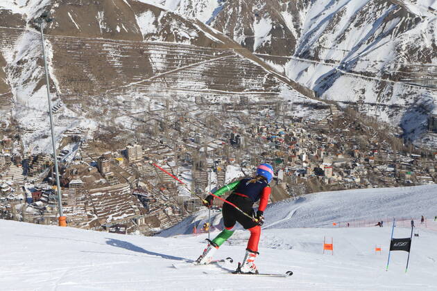 Olympia Peking 2022, Training des Ski-Team Iran im Darbandsar Ski Resort in Teheran