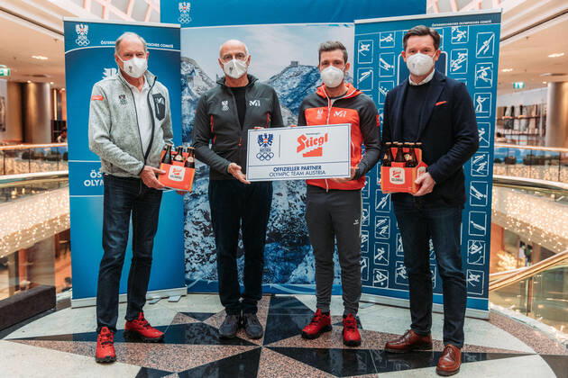 Beijing 2022, Pressetermin des ÖOC mit Sponsor Stiegl in Wien