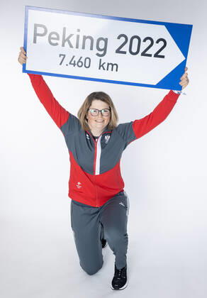 OLYMPICS - OEOC, equipping Beijing 2022 VIENNA,AUSTRIA,25.JAN.2022 - OLYMPICS - OEOC, equipping Winter Olympic Games, Olympische Spiele, Olympia, OS Beijing 2022. Image shows Katharina Ramsauer (AUT).  GEPAxpictures xHaraldxSteiner
