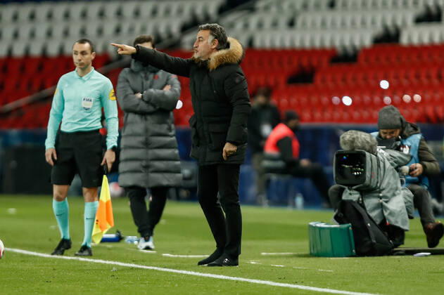Christophe Galtier - Entraineur (Nice) FOOTBALL : 8e finale de la Coupe de France - PSG vs OGC Nice - 31 01 2022 AurelienMorissard Panoramic