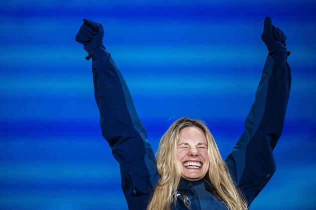 BEIJING 2022, Langlauf, Freistil Sprint Frauen, Siegerehrung