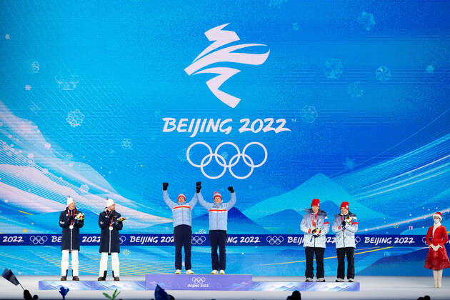 BEIJING 2022, Langlauf, Teamsprint Männer, Siegerehrung