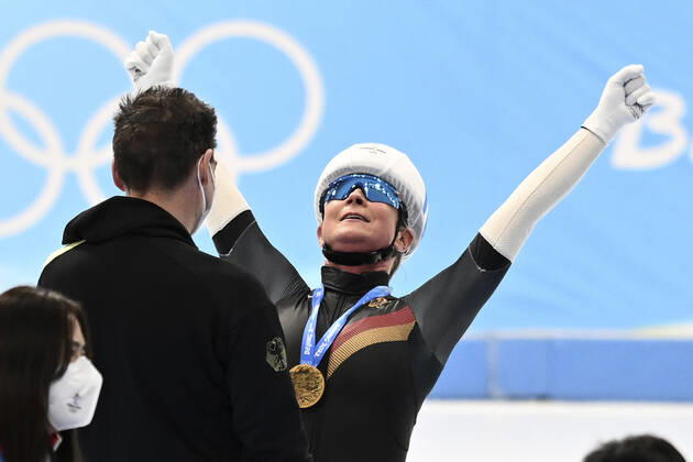 PECHSTEIN Claudia Team GER farewell mass start women on Saturday 19 02 2022 in Beijing Olympic Winter Games 2022 in Beijing China