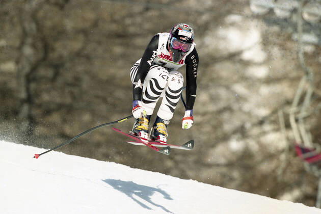 Katja SEIZINGER, GER, skier, action, January 1997, Â
