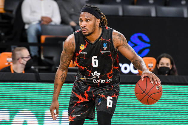 GER, EuroCup, ratiopharm Ulm vs Herbalife Gran Canaria 15 03 2022, ratiopharm arena, New Ulm, GER, EuroCup, ratiopharm Ulm vs Herbalife Gran Canaria, pictured Andrew Albicy Gran Canaria, 6 nordphotoxGmbHx xHafner nph00200