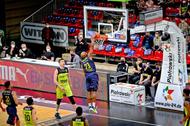 medi bayreuth EWE Baskets Oldenburg , Basketball , Bundesliga , BBL , Matchday 14 , Season 2021 2022 , 23 03 2022 23Paulding , Rickey EWE Oldenburg medi bayreuth EWE Baskets Oldenburg , Basketball , Bundesliga , BBL , Matchday 14 , Season 2021 2022 , 23 03 2022 Bayreuth Copyright: xEibner-Pressefoto ThorstenxOchsx EP_TOS