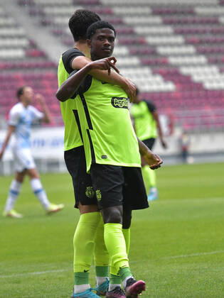 Diogo Cabral is enjoying after a goal scored in the football match between Dinamo Kyiv U19 and Sporting Club Portugal U19, within the UEFA Youth League, played at Rapid Giulesti Stadium in Bucharest, Thursday, April 7, 2022 Bucharest Copyright: xRazvanxPasarica SPORTxPICTURESx