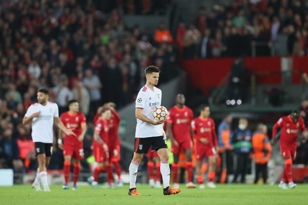 Liverpool v S L Benfica - UEFA Champions League Roberto Firmino of Liverpool scores his team s third goal during the UEFA Champions League match between Liverpool and S L Benfica at Anfield, Liverpool on Wednesday 13th April 2022. Liverpool United Kingdom  Copyright: xMIxNewsx originalFilename:fletcher-liverpoo220413_np9dX