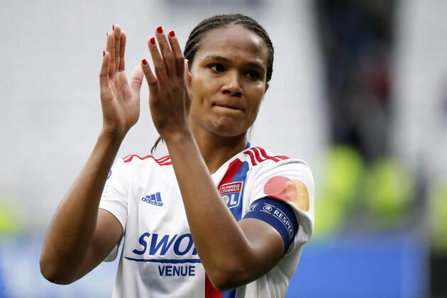 Renard wendie OL FOOTBALL : Olympique Lyonnais (OL) vs Paris Saint Germain (PSG) - femmes - seniors - Champions league 2022 2023 - demi finale - Lyon - 24 04 2022 StephanePillaud Panoramic