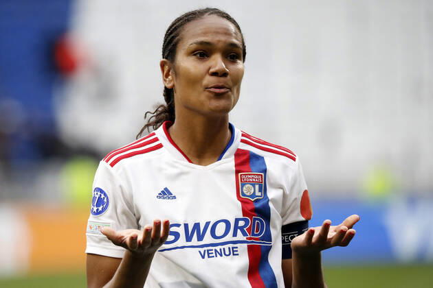 Renard wendie OL FOOTBALL : Olympique Lyonnais (OL) vs Paris Saint Germain (PSG) - femmes - seniors - Champions league 2022 2023 - demi finale - Lyon - 24 04 2022 StephanePillaud Panoramic