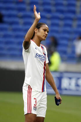 Renard wendie OL FOOTBALL : Olympique Lyonnais (OL) vs Paris Saint Germain (PSG) - femmes - seniors - Champions league 2022 2023 - demi finale - Lyon - 24 04 2022 StephanePillaud Panoramic