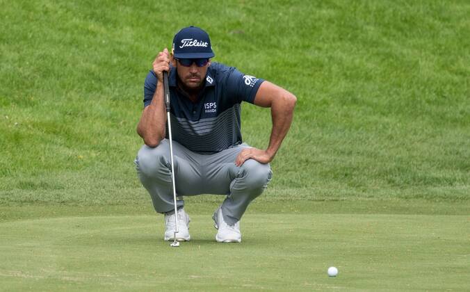 Mandatory Credit: Photo by Sandra Mailer Shutterstock (12917355j) Rafa Cabrera Bello (ESP) prepares to putt on the 10th green Betfred British Masters, Round 1, Golf, The Belfry, Sutton Coldfield, Birmingham, UK - 05 May 2022 Hosted by Danny Willett Betfred British Masters, Round 1, Golf, The Belfry, Sutton Coldfield, Birmingham, UK - 05 May 2022 Copyright: xSandraxMailer Shutterstockx 12917355j