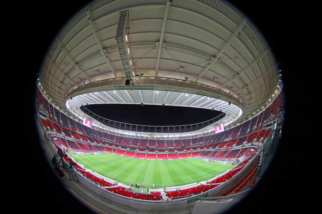22 12 2021, preview of the 2022 FIFA World Cup in Qatar, UAE Al Rayyan, Qatar, the FIFA World Cup Ahmed bin Ali Stadium, during the FIFA Arab Cup Qatar in Al Rayyan, Qatar.