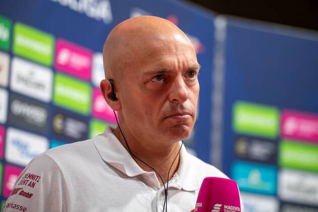 Head coach Rodrigo Pastore Niners Chemnitz interview, FC Bayern Basketball vs Niners Chemnitz, easyCredit BBL playoffs, quarterfinals, 15 05 2022 Muenchen Bayern Germany Copyright: xkolbert-press UlrichxGamelx