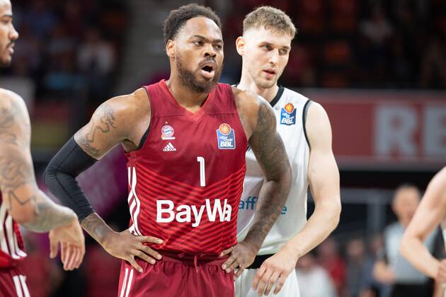Thomas Deshaun 1 FC Bayern , FC Bayern Basketball vs Niners Chemnitz, easyCredit BBL Playoffs, Quarterfinals, 15 05 2022 Munich Bavaria Germany Copyright: xkolbert-press UlrichxGamelx