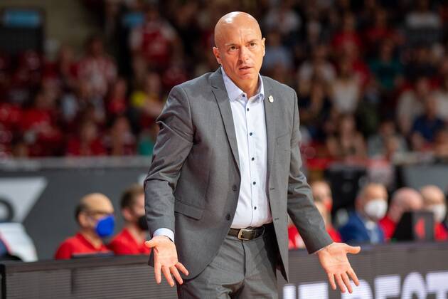 Headcoach Rodrigo Pastore Niners Chemnitz , FC Bayern Basketball vs Niners Chemnitz, easyCredit BBL Playoffs, Quarterfinals, 15 05 2022 Munich Bavaria Germany Copyright: xkolbert-press UlrichxGamelx