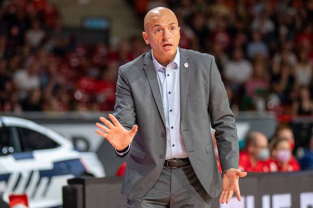 Headcoach Rodrigo Pastore Niners Chemnitz , FC Bayern Basketball vs Niners Chemnitz, easyCredit BBL Playoffs, Quarterfinals, 15 05 2022 Munich Bavaria Germany Copyright: xkolbert-press UlrichxGamelx