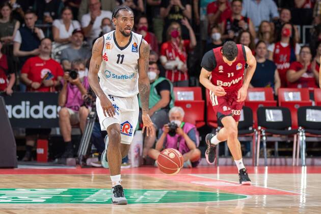 Isiaha Mike 11 Niners Chemnitz , FC Bayern Basketball vs Niners Chemnitz, easyCredit BBL Playoffs, quarterfinals, 15 05 2022 Munich Bavaria Germany Copyright: xkolbert-press UlrichxGamelx